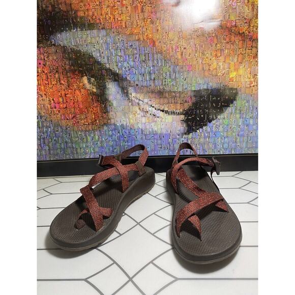 CHACO SANDALS Red Black MENS US SZ 12 main image 6